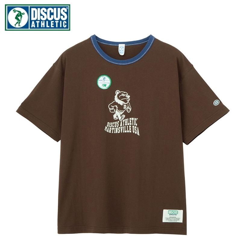 DISCUS ディスカス リンガーTシャツ(ブラウン): 通常| プラザ
