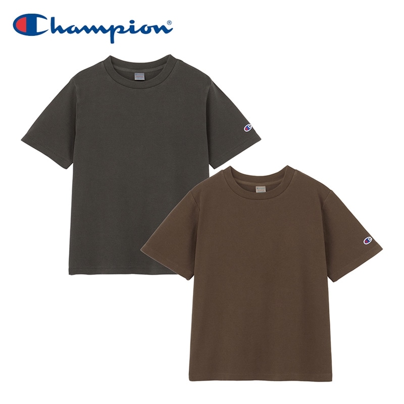 Champion チャンピオン ショートリブTシャツ(ブラック): 通常| プラザ