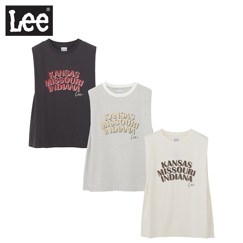 Lee リー ノースリーブTシャツ(スミクロ): 通常| プラザオンラインストア