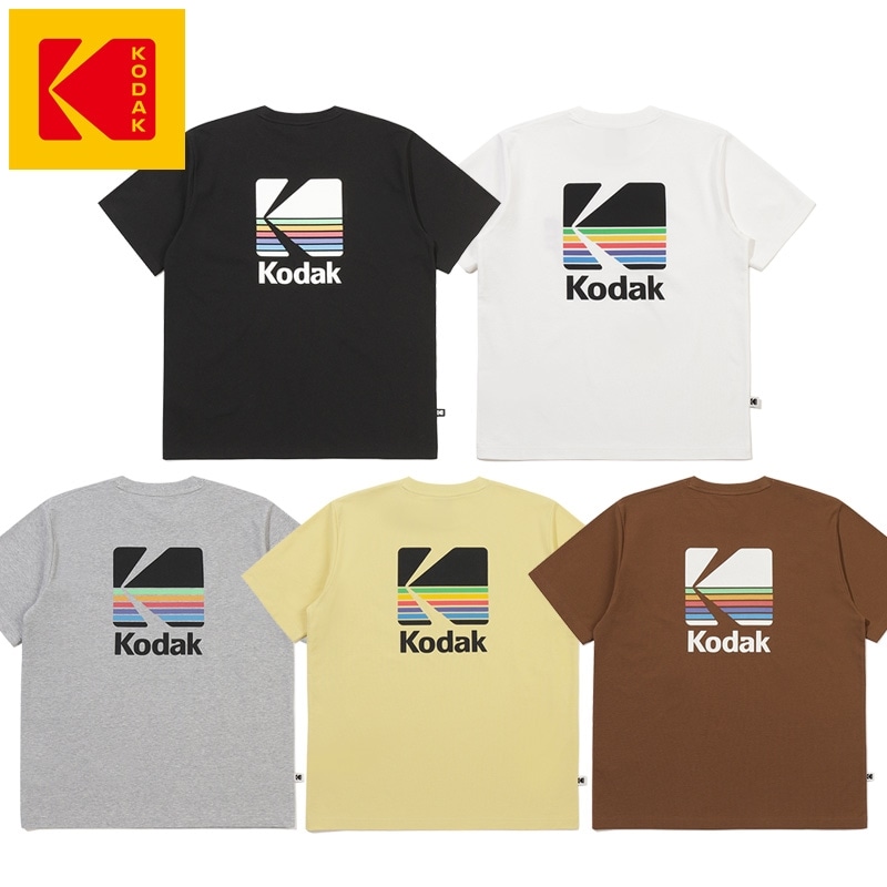 コダック Kodak コダック レインボー ソロナ Tシャツ(ブラック): 通常| プラザ