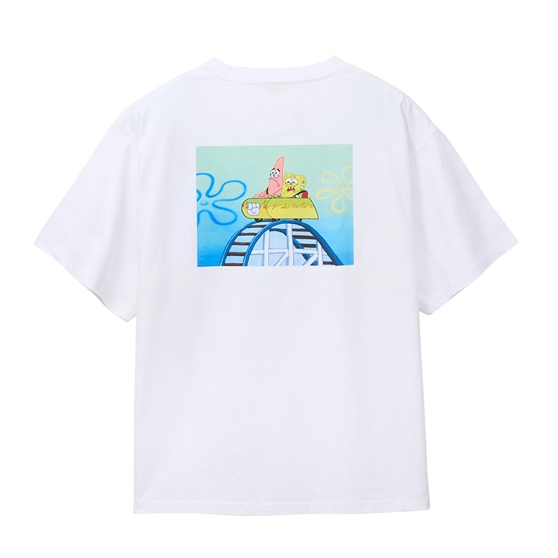 SpongeBob SquarePants スポンジ・ボブ GLOVE WORLD Tシャツ ホワイト
