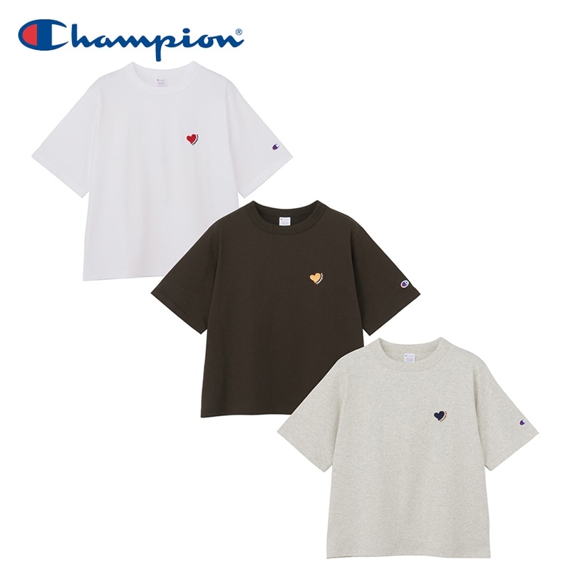 Champion チャンピオン ショートスリーブハートTシャツ(ホワイト