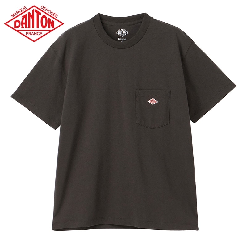 DANTON ダントン ショートスリーブTシャツ (メンズ) Sサイズ(Charcoal 