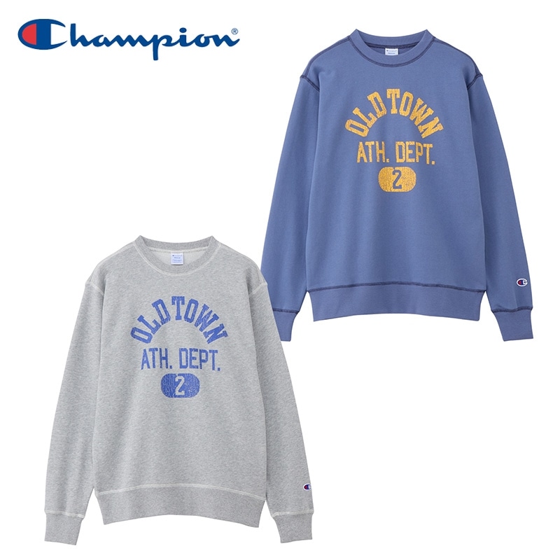 Champion チャンピオン プリントスウェット(グレー): 通常| プラザ