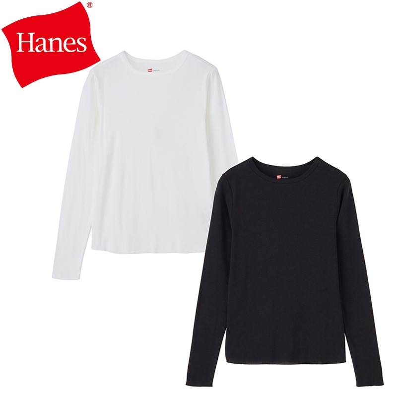 Hanes ヘインズ クルーネックTシャツ(ホワイト): 通常| プラザ