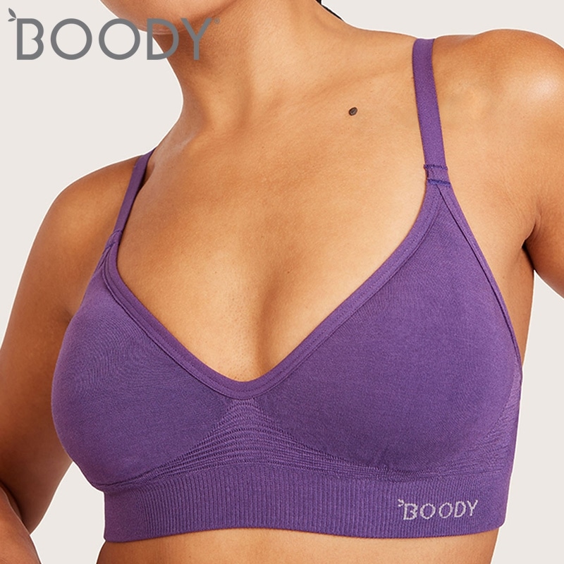 BOODY ブーディ ワイヤレスTシャツブラ アメジスト(アメジスト S