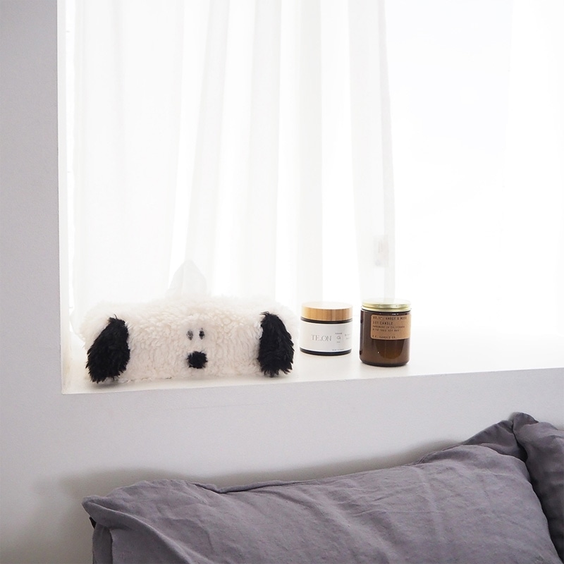 tente スヌーピー PEANUTS フェイスティッシュケース(ティッシュ