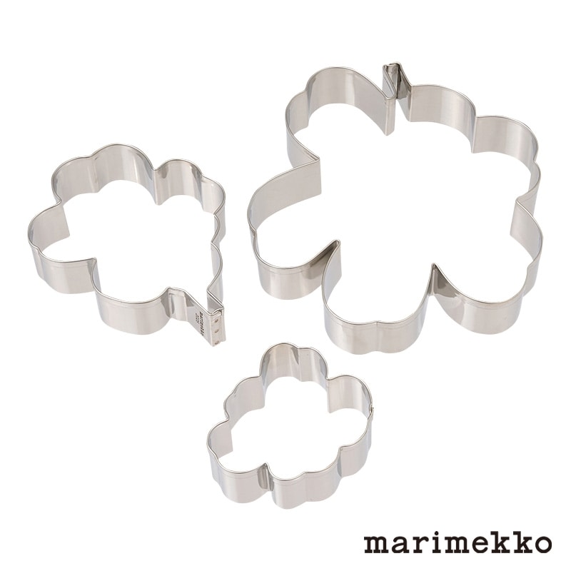 マリメッコ ウニッコ クッキーカッター ウニッコ クッキーカッター 3個セット（マリメッコ／marimekko
