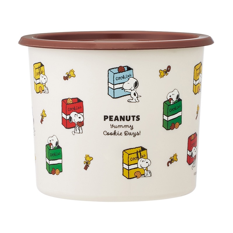 スヌーピー PEANUTS ワンタッチシール密閉保存容器 Yummy Cookie Days