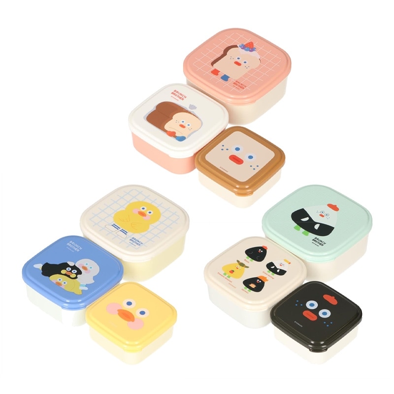 Brunch Brother ブランチブラザー ランチボックス 3個セット(トースト