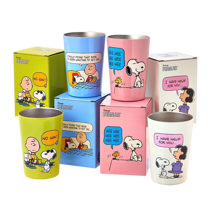 スヌーピー PEANUTS ステンレスタンブラー(ピンク): 通常| プラザ