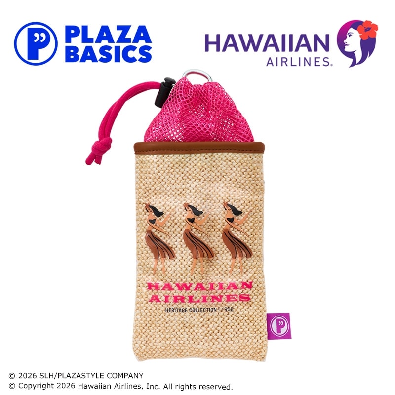 PLAZA BASICS HAWAIIAN AIRLINES ハワイアン航空 サングラスポーチ
