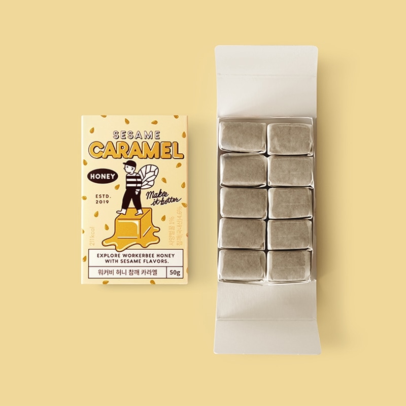WORKERBEE ワーカービー はちみつごまキャラメル(ゴマキャラメル