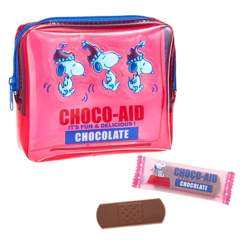 スヌーピー PEANUTS チョコエイド ぷっくりポーチ(チョコレート): 通常