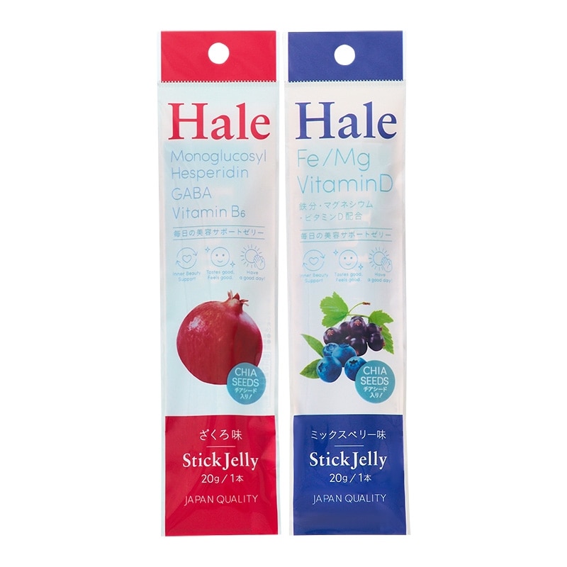 しろつめくさ Hale (ハレ) チアシード入りゼリー 20g(ざくろ): 通常| プラザ