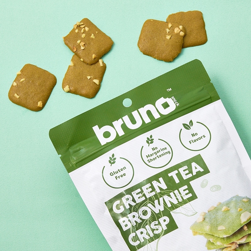 特価　グリーンティ　クリスピーブラウニ！緑茶派の方絶賛品！グリテンフリー bruno クリスピー グリーンティーブラウニー(グリーンティーブラウニー