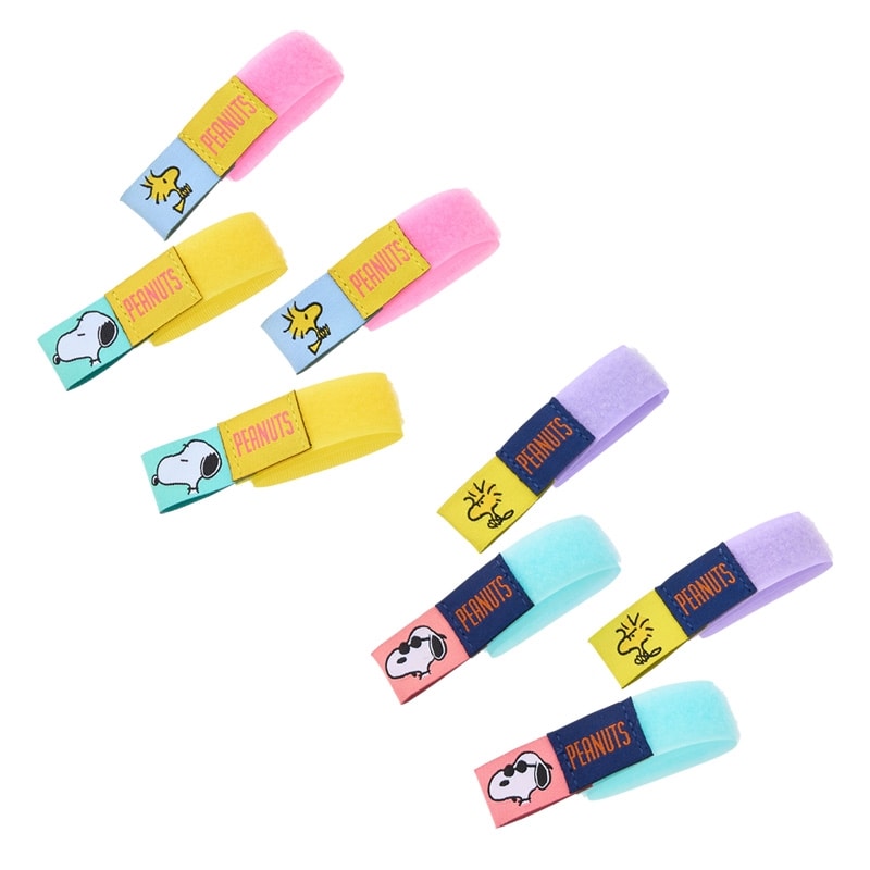 スヌーピー PEANUTS ケーブルホルダー4個セット COMICAL SCENES