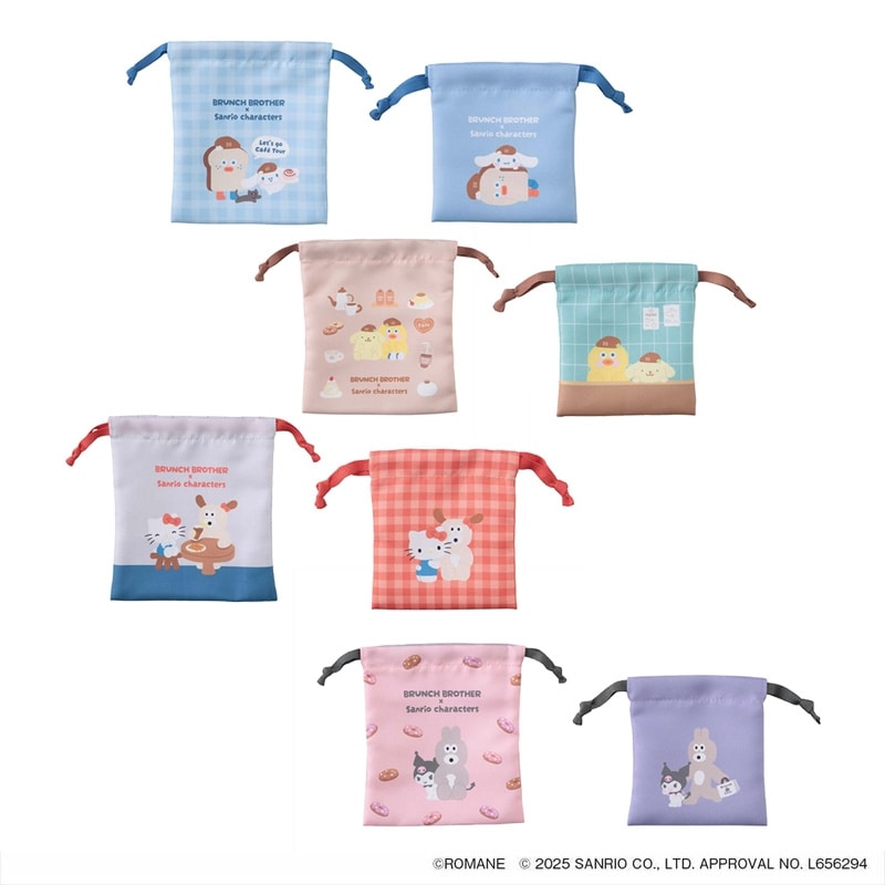 サンリオグッズ ポチャッコ タキシードサム フレッシュパンチ チアリーチャム フレッシュパンチ 巾着セット カラフル サンリオグッズ ポチャッコ