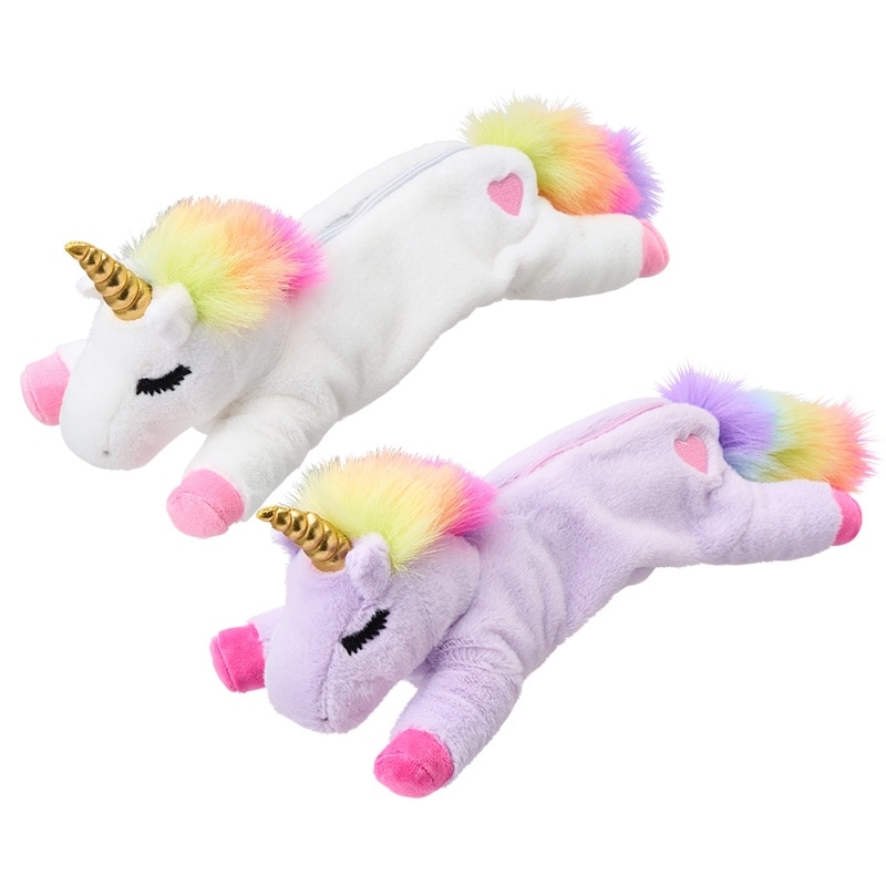 ユニコーン ペンケース レインボー(ホワイトレインボー): 通常| プラザ