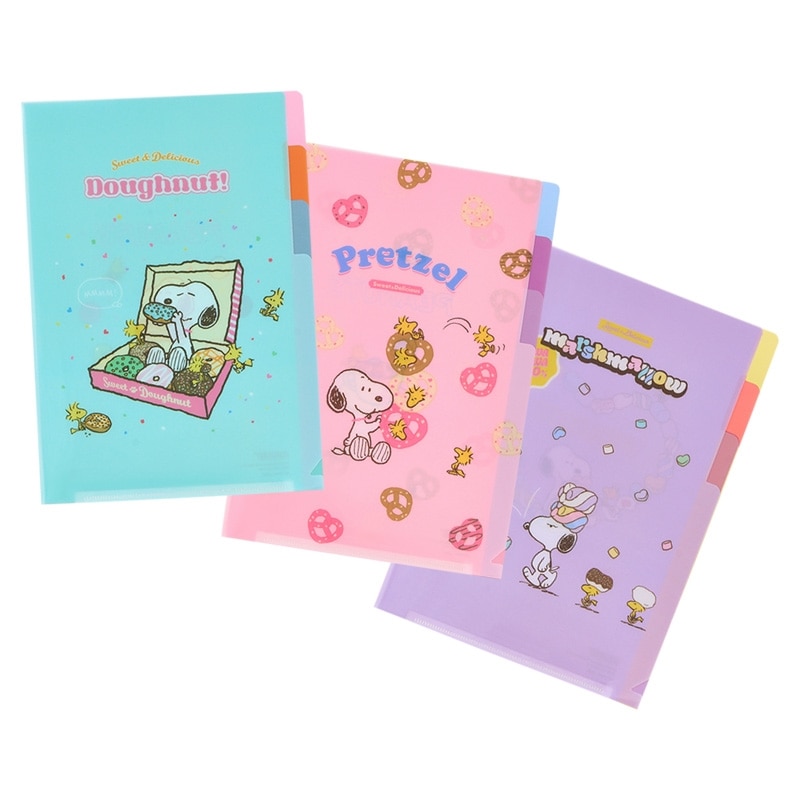スヌーピー PEANUTS クリアホルダーA5 Sweet&Delicious(ドーナツ