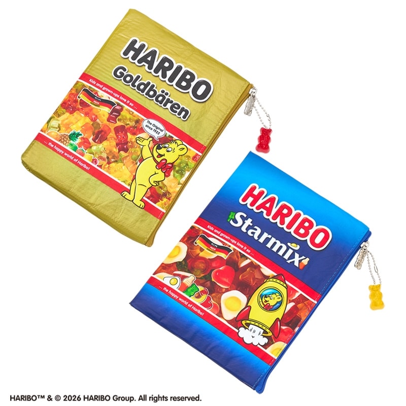 HARIBO ハリボー フラットポーチM(ゴールドベア): 通常| プラザ