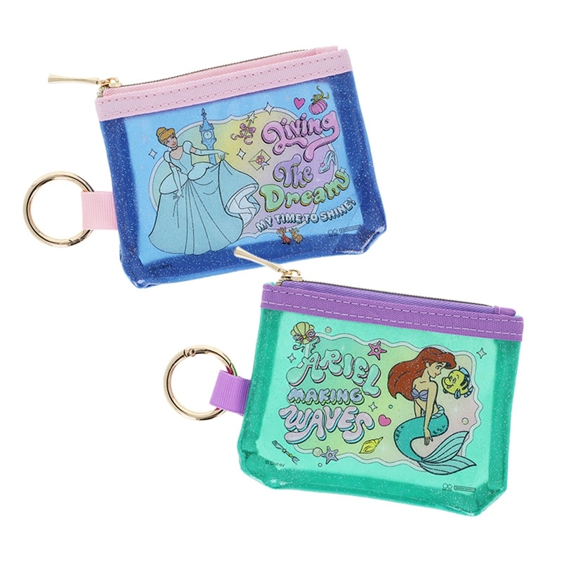 Disney(ディズニー) ディズニープリンセス カラビナ付きラメミニポーチ