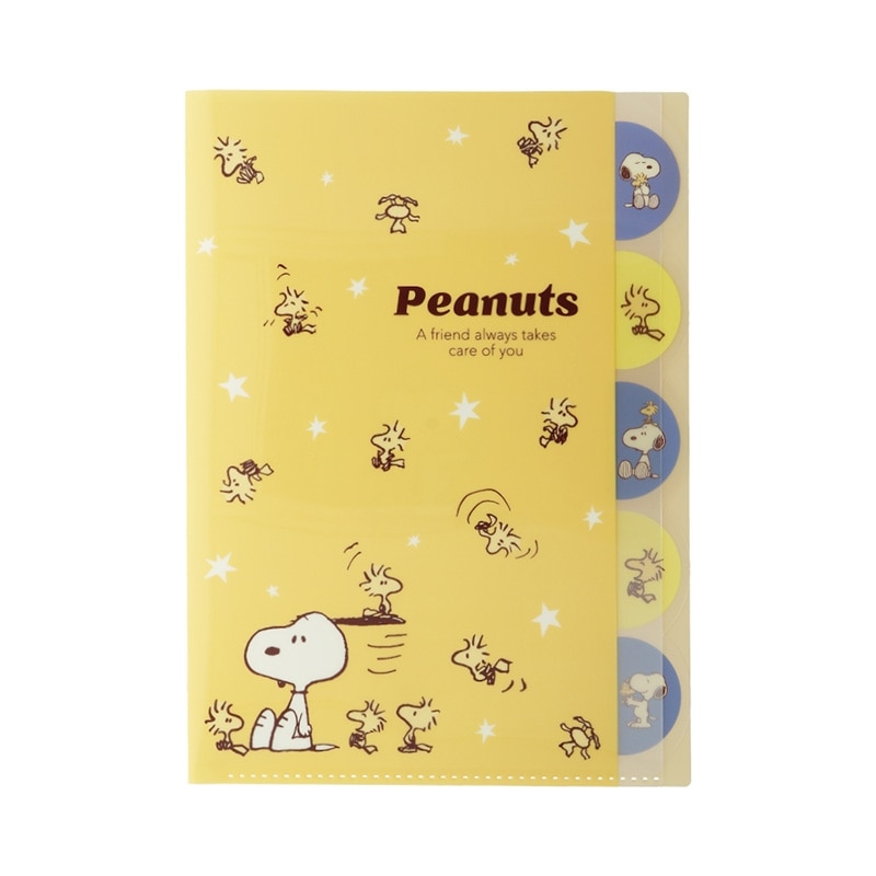 スヌーピー PEANUTS ダイカットクリアファイル5P WOODSTOCK & SNOOPY
