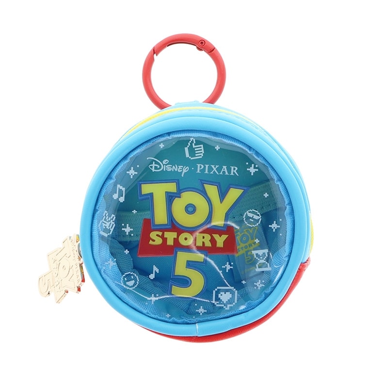 TOY STORY 5 トイ・ストーリー 5 カラビナ付きミニクリアポーチ(ロゴ