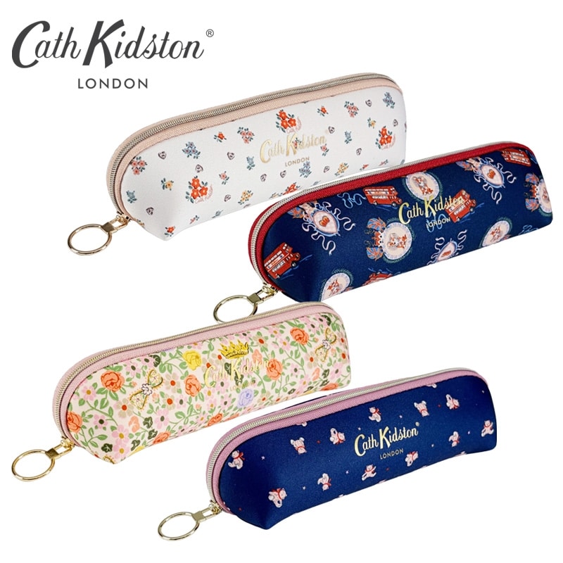 Cath Kidston キャスキッドソン ペンケース(ボタンブロックフローラル