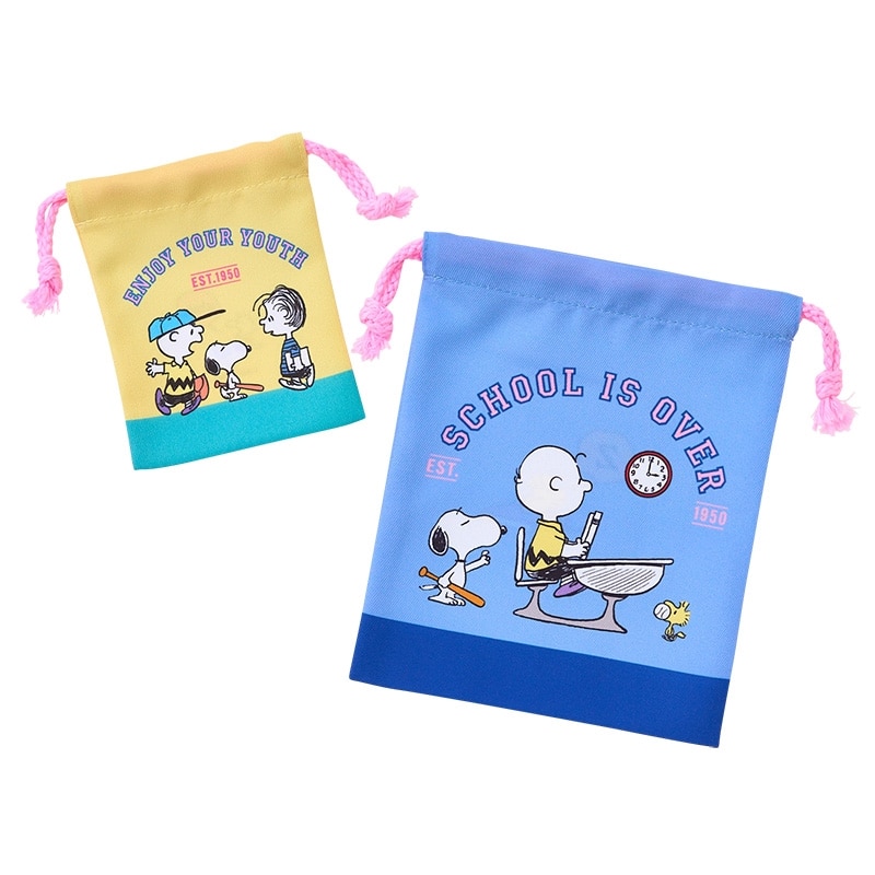 スヌーピー PEANUTS 巾着セット 放課後(巾着セット): 通常| プラザ