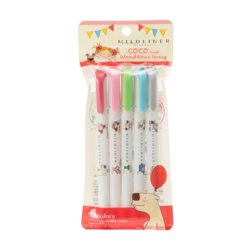 COCOちゃん マイルドライナー5色セット