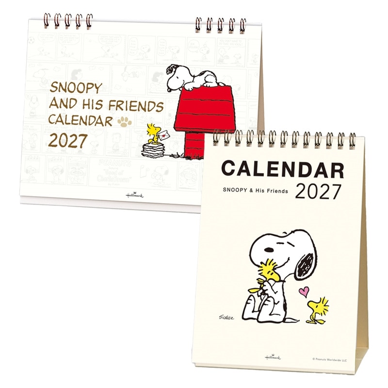 2027年1月始まり】スヌーピー PEANUTS デスクカレンダー(PEANUTS