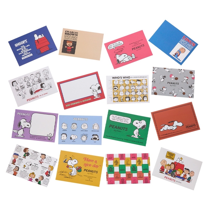 SNOOPY - スヌーピー封筒(16柄) SNOOPY スヌーピー 16コレクションエンべロープ 封筒 手紙