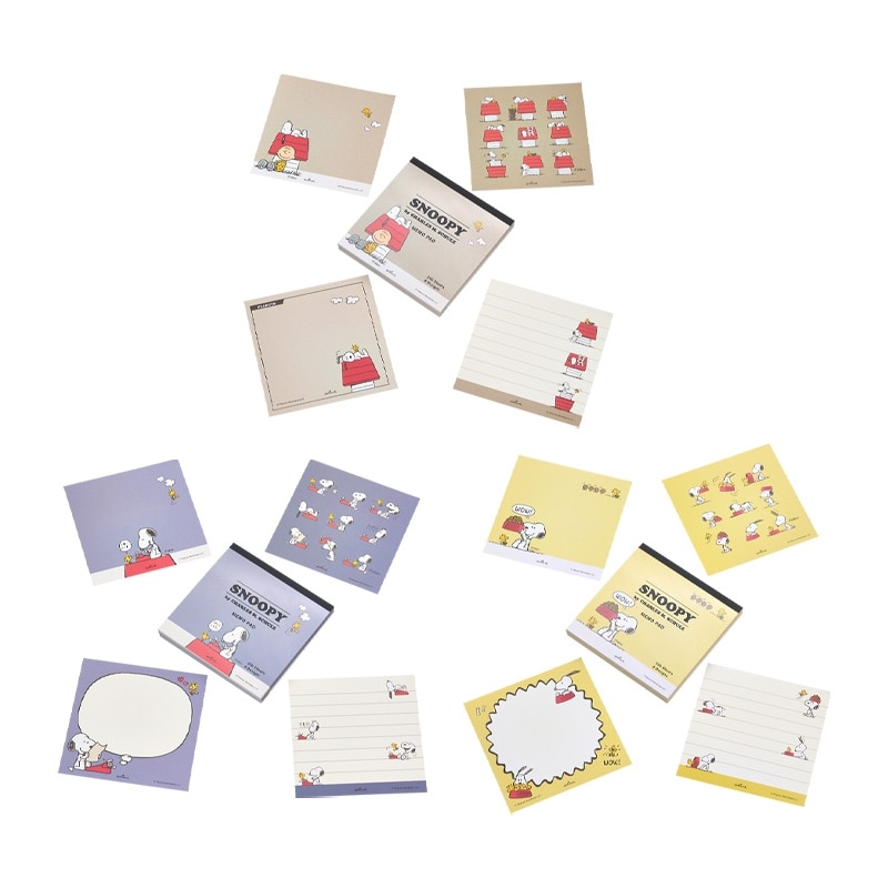 スヌーピー PEANUTS メモパッド(ベージュ): 通常| プラザオンラインストア