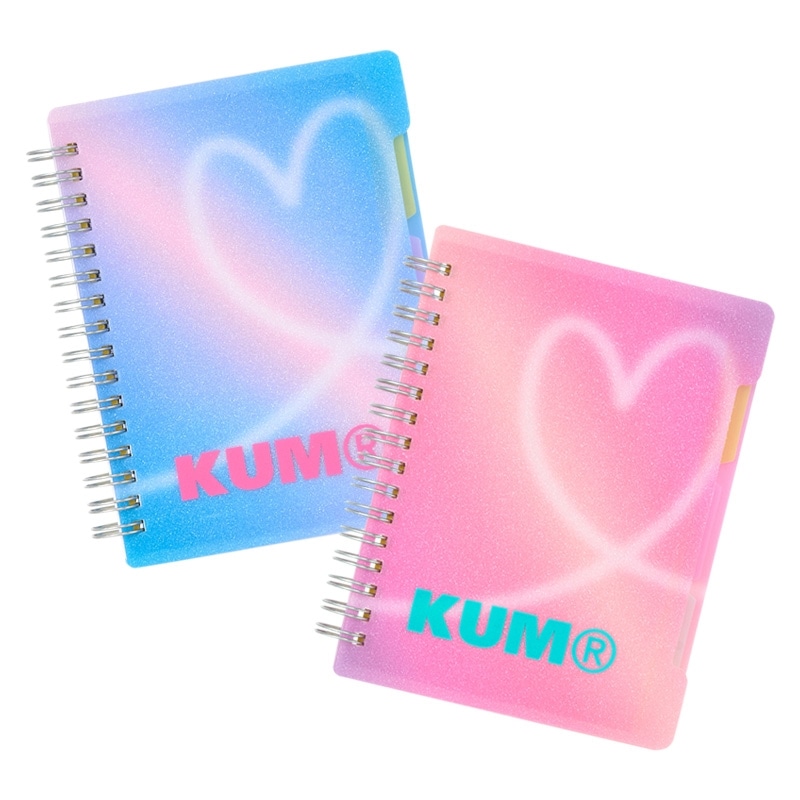 グクミン、ノート KUM クム スパークルインデックスノートA6(ブルー): 通常| プラザ
