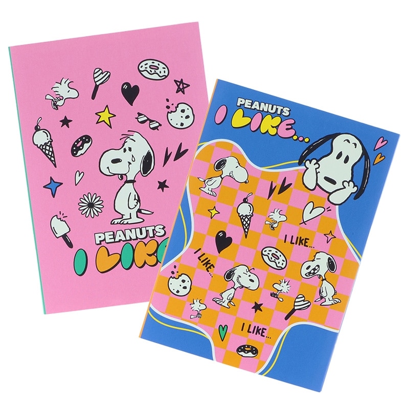 スヌーピー PEANUTS パタパタメモ PEANUTS I LIKE…(ピンク): 通常