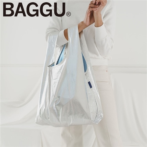 最終お値下げ未使用baggu BAGGU スタンダード　メタリック　スマイル 楽天市場】BAGGU バグー エコバッグ メタリック STANDARD