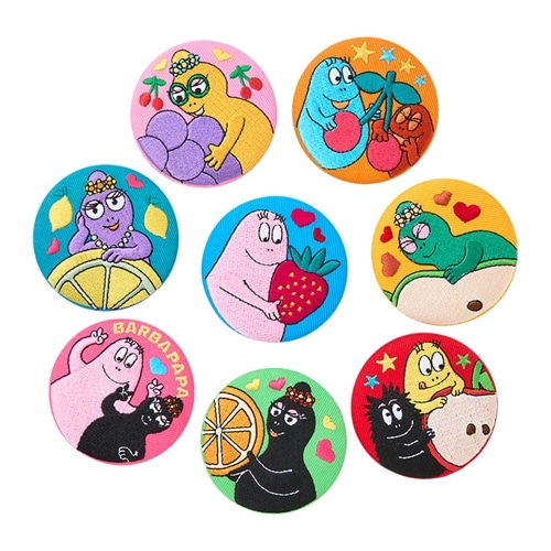 BARBAPAPA バーバパパ 刺繍缶バッジ※種類は選べません(刺繍缶バッジ