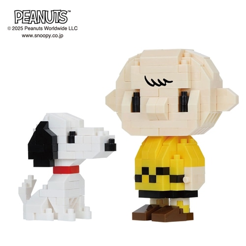 スヌーピー PEANUTS ナノブロック nanoblock チャーリー・ブラウンとスヌーピー