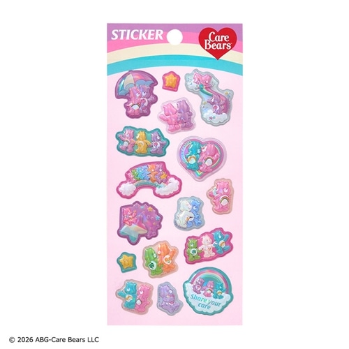 Care Bears ケアベア ぷっくりシートステッカー(プックリシート