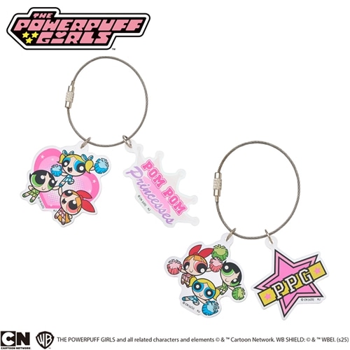 THE POWERPUFF GIRLS パワーパフ ガールズ アクリルキーリング