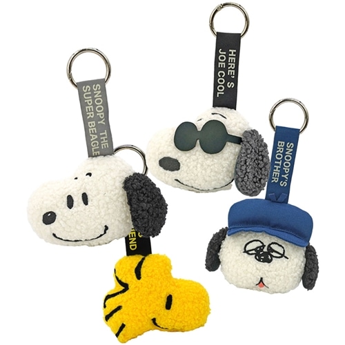スヌーピー PEANUTS フェイスタグマスコット(スヌーピー): 通常