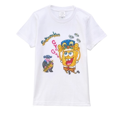 【キッズ】SpongeBob SquarePants スポンジ・ボブ×さかなクンコラボ Tシャツ KIDSサイズ