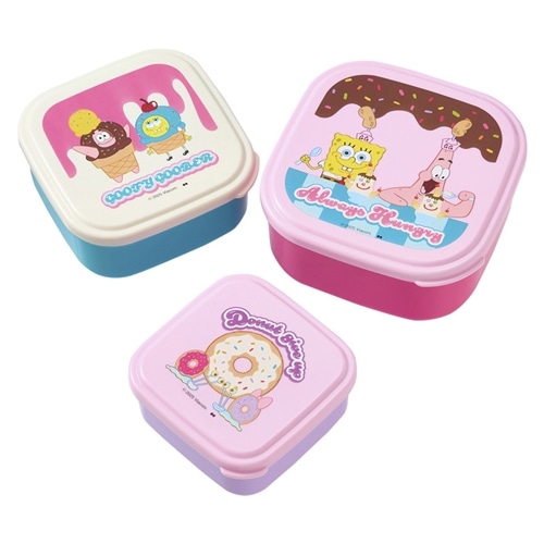 SpongeBob SquarePants スポンジ・ボブ 3Pシールランチボックス