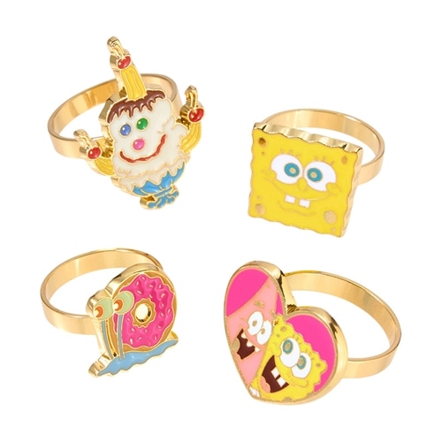 【激安】 SpongeBob ICE リング4個セット スポンジ・ボブ SquarePants パンツ