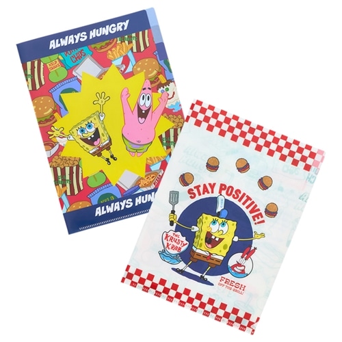 SpongeBob SquarePants スポンジ・ボブ クリアファイルA5(ネイビー