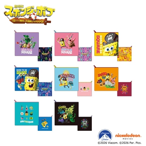 SpongeBob SquarePants スポンジ・ボブ トレーディングスクエアポーチ