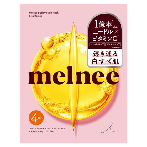 melnee メルニー ポジティブスキンマスク 濃密保湿 4包入(シートマスク