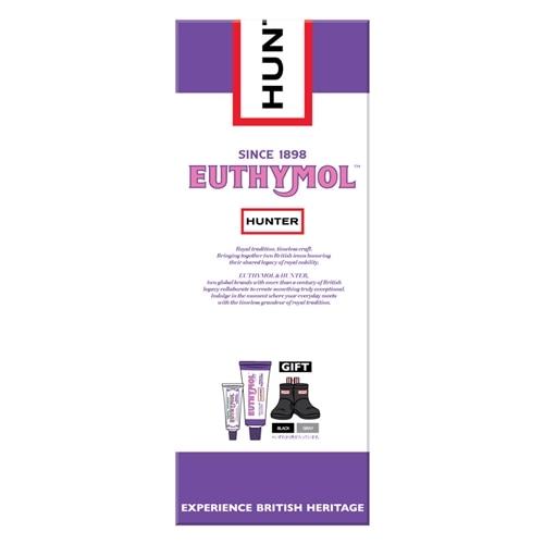 EUTHYMOL ユーシモールホワイトパープルブーツスタンドセット