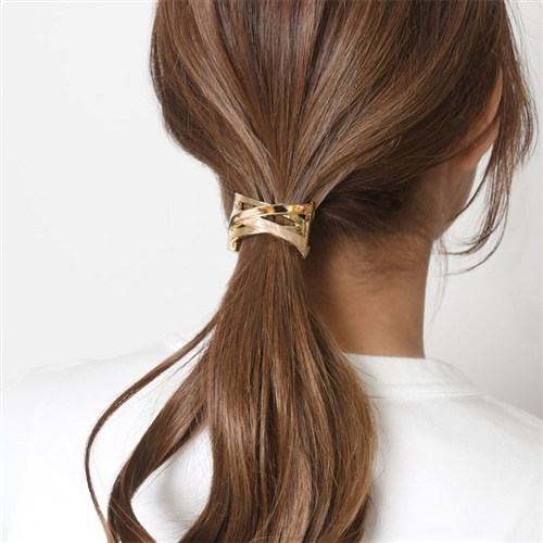 バラ型ヘアアクセサリー ダークブラウン Jewel VOX ポニーフック ヘアフック ヘアアクセサリー